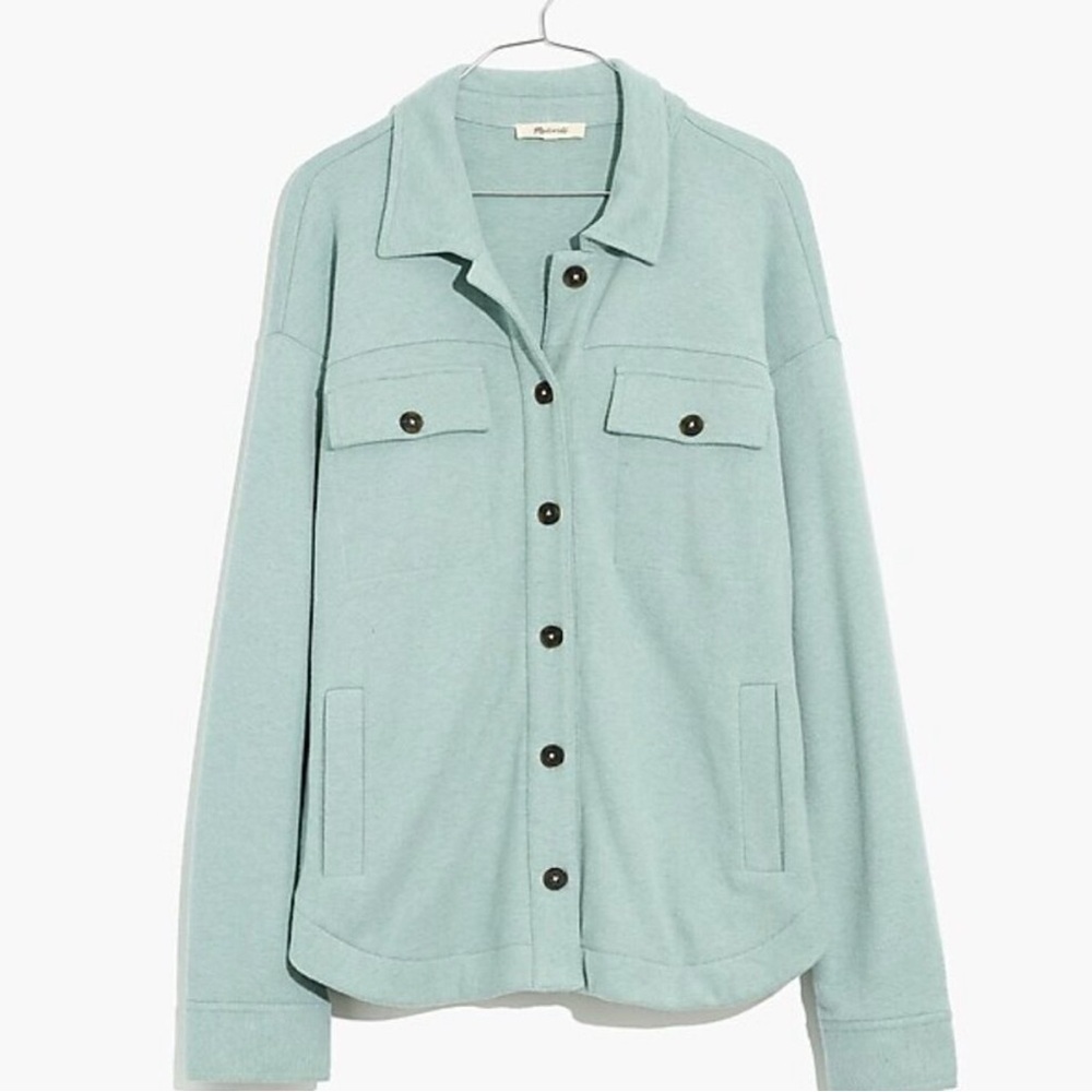 Madewell brushed knit shirt jacket, XS